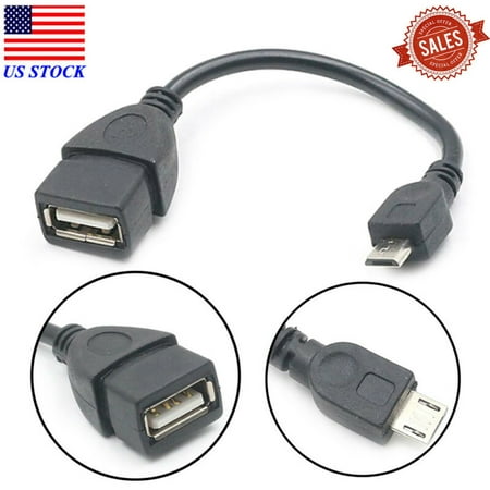AkoaDa Micro USB Male Host to USB Female OTG Cable Adapter Android Tablet Phone PC USA (Best Android Phone Manager For Pc)
