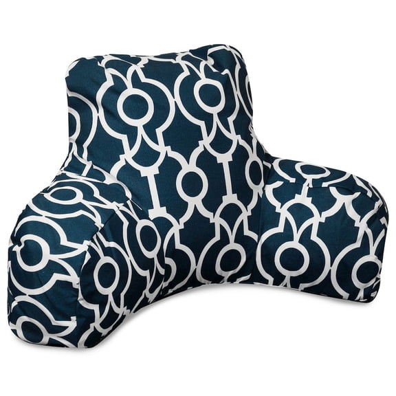 Majestic Home Goods Reading Pillow Athens Navy