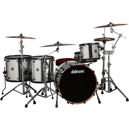 ddrum Reflex Powerhouse 5-Piece Shell Pack w/ Black Hardware - Chrome
