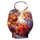 thumbnail image 2 of Sudadera con capucha para hombre, estilo moderno, con estampado de Papá Noel, manga larga, con bolsillo, estilo deportivo, de poliéster, 2 of 5
