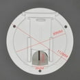thumbnail image 4 of RYUJNDK Cable Hatches Round Designs Cable Hatches with Lid Easy Installation Electric Cord Covers for Boat Trailer Campers Truck, 4 of 9