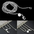 thumbnail image 6 of HOOUN Wholesale Silver Plated 2.4MM Bead Chain Round Ball Women Necklace NTB_HO@-24 inch, 6 of 8