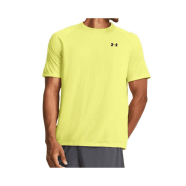 Under Armour Man Sports Shirt Tech Loose Fit, Lime Yellow, XL