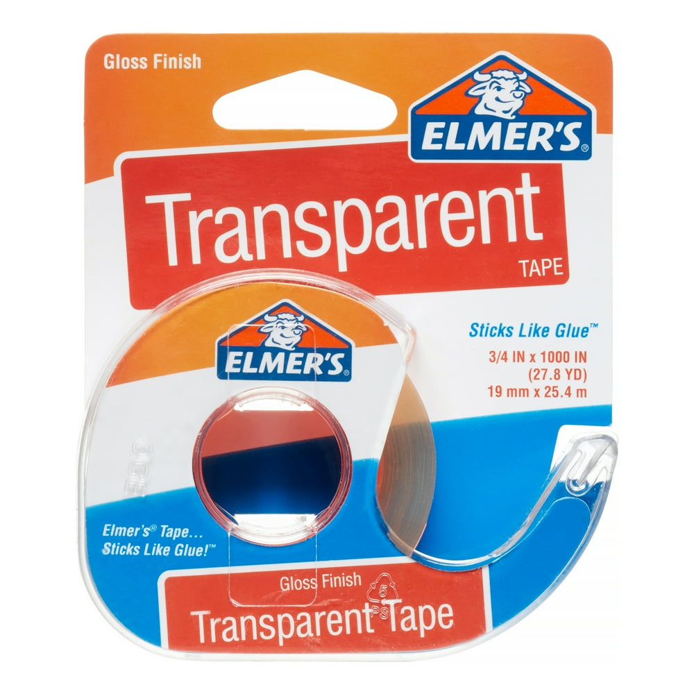 Elmers Transparent Tape, Gloss Finish