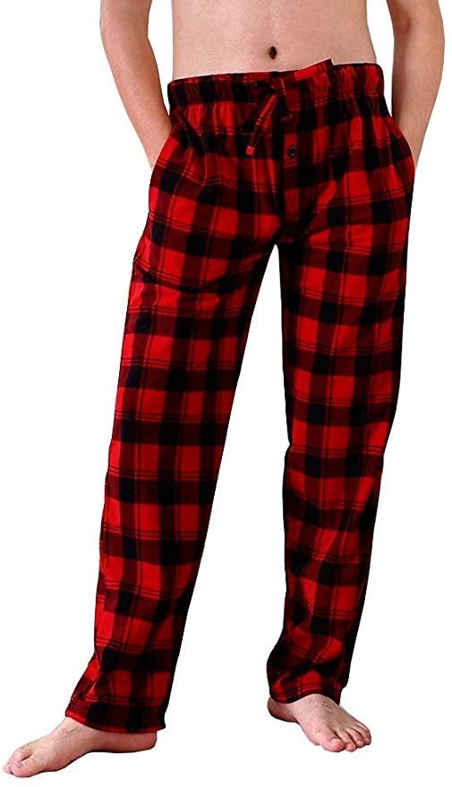 Different Touch Mens Pajama Lounge Pants Bottoms Fleece Sleepwear PJs with Pockets