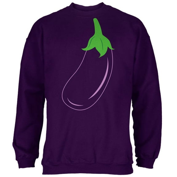 Halloween Vegetable Eggplant Costume Mens Sweatshirt Purple X-LG