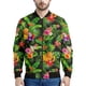 thumbnail image 2 of Chaqueta con estampado de flores hawaianas para hombre, sudaderas con estampado 3D de plantas coloridas, mangas largas, abrigos con cremallera para primavera y otoño, 2 of 4
