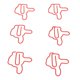 thumbnail image 2 of Clips de papel con forma de 100 Uds., Clips de papel decorativos con forma de Animal galvanizado, marcapáginas de Metal para estudio escolar y de oficina, 2 of 5