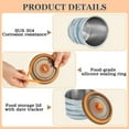 thumbnail image 4 of 900ml Stainless Steel Food Storage Containers Blue and Gray Sharks Pattern Airtight Kitchen Canisters with Vacuum Lid for Coffee Tea Flour Sugar Grains, 4 of 9