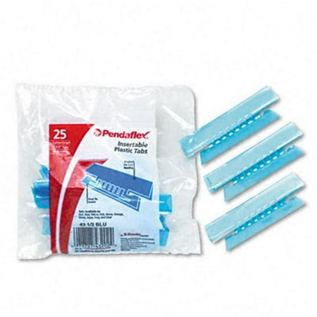 Pendaflex 43-1/2-PIN Hanging File Folder Tabs- 1/3 Tab- 3 1/2 in- Pink Tab/White Insert- 25/Pack