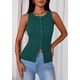 thumbnail image 2 of Remera PRETTYGARDEN sin mangas acanalada con botones color malaquita talla L, 2 of 9