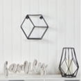 thumbnail image 4 of Nearly Natural 10in. Black Matte Hexagon Wall Shelf, 4 of 4