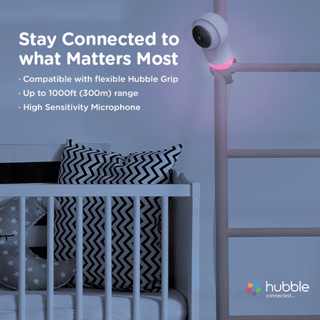 Hubble Nursery Pal Glow, Smart HD Baby Montior with Night Light