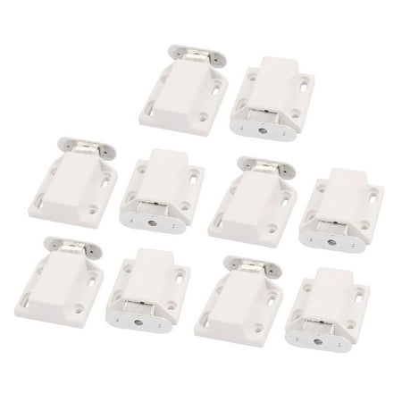 Glass Door Cupboard Single Head Magnetic Catch Latch Clips 10 Pcs