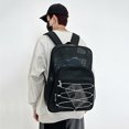 thumbnail image 1 of Mochila semitransparente Mochila de malla monedero transpirable multifuncional para deportes al aire libre (blanco), 1 of 9