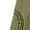Green, variant on Women's V-Neck Denim Pullover Hoodie Sweatshirt, Stretch Comfortable Buttonless Top with Long Sleeves, Casual Loose