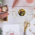 thumbnail image 6 of 3drose, Usa, Utah, Zion National Park. Branch with Yellow Maple Leaves, 3 inch Snowflake Porcelain Ornament, 6 of 7