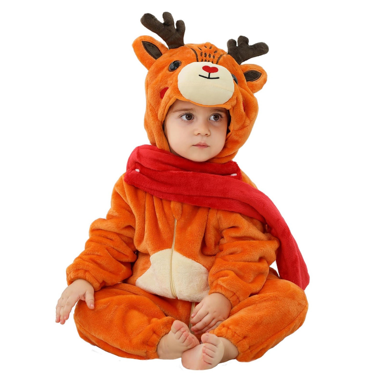 FDDMis Toddler Halloween Outfit Christmas Outfits Onesies 0-3 Months Girl 3 Month Boy Clothes Kid Clothes for 11 Year Old Girls Baby Clothes 9-12, Orange 5-6 Years