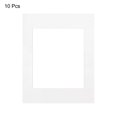 thumbnail image 3 of Uxcell Picture Mats Core Cut Frame Matte for Photos Artwork Painting Display 8.2" x 11.6" White 10Pcs, 3 of 6