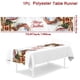 thumbnail image 3 of Camino de mesa navideño, adornos de nieve de bosque, Papá Noel, enanos, mantel rojo de Navidad, decoración de mesa, decoración de fiesta, 3 of 4