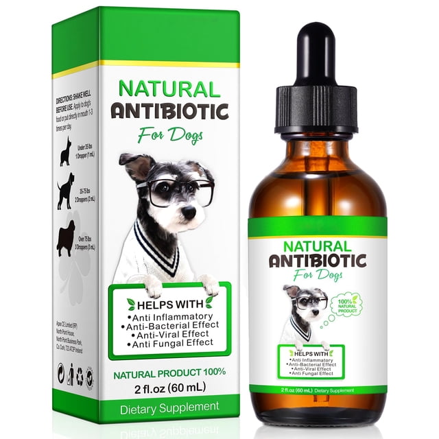 Antibióticos para perros VOSIFSDIY, suplementos herbales naturales, 60 ml
