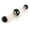 Pink, variant on Large Chewing Squeeze Bone Dog Toy with Dental Twist Caps Maxi