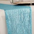 thumbnail image 3 of BalsaCircle 14" x 108" Sequined Table Runner Serenity Blue, 3 of 6