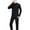 Black, variant on QSAWXQZ 2PC Thermal Base Layer Set for Men Fleece Lined Mock Neck Long Sleeve Pullover Shirt Elastic Waist Joggers Pojamas Suit Gray M
