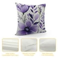 thumbnail image 4 of Purple Floral Throw Pillow Case, Cute Flower Decor Pillow Cover, Bedroom Living Room Cushion Cover for Couch Sofa Bed,, 4 of 5