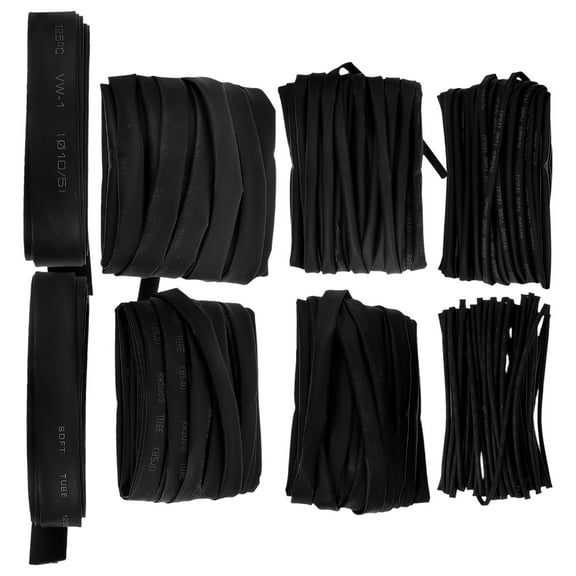 8pcs Heavy Duty Heat Shrink Tubing for Electrical Cables Black EVA Material Precision Craftsmanship