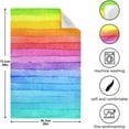 thumbnail image 3 of GZHJMY Dishcloth, Kitchen Towel, Kitchen Gifts for Restaurant, Kitchen, Party, Rainbow Striped, 3 of 7