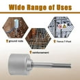 thumbnail image 3 of Fence Post Driver, 20cm Long T Shaped Post Hammer Drill Attachment for Installing Fence Posts, 3 of 7