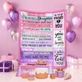 thumbnail image 3 of LHSHID Gifts for 15 Year Old Daughter Birthday Gifts for 15 Year Old Daughter Sweet 15 Year Old Daughter Gift Ideas 15th Daughter Gifts from Mom 15th Daughter Christmas Throw Blanket 40"x50", 3 of 6