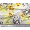 thumbnail image 2 of Soimoi Poly Georgette Fabric Texture & Lily Flower Fabric Prints By Yard 52 Inch Wide, 2 of 3