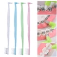 thumbnail image 1 of 4 Pieces Toothbrush Small Head End Tuft Toothbrush Orthodontic Soft Trim Wisdom, 1 of 9