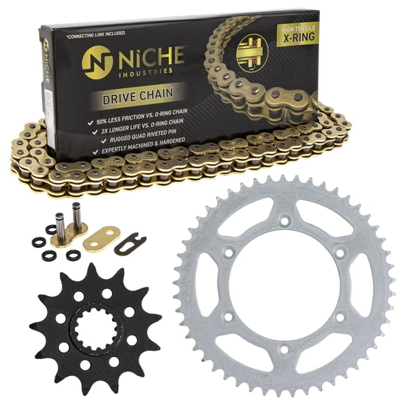 Niche Sprocket Chain Set for Suzuki DR250 13/49T 520 X-Ring Motorcycle MK1004710