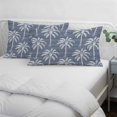 thumbnail image 4 of Lake Blue Palm Tree Throw Pillow Cover 24 x 36 Inch Decorative Pillow Cover Summer Botanical Tropical Tree Lumbar Pillowcase Seasonal Rectangle Cushion Case for Couch Sofa Bed Living Room, 4 of 9