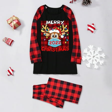 

Christmas Mom Mammy Print Blouse Tops And Pants Xmas Family Clothes Pajamas