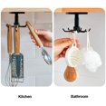 thumbnail image 3 of Paquete de 4 ganchos para colgar utensilios debajo del gabinete para cocina y baño JAMW Sencillez, 3 of 5