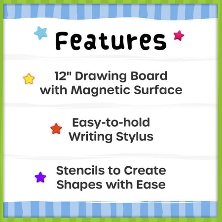Spark Create Imagine Croco-Doodle Magnetic Drawing Board - Made from Durable Kid Friendly Plastic