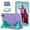 Purple+Mint, variant on Kids Case for Samsung Galaxy Tab A9 8.7" 2023 SM-X110 / SM-X115 with Pencil Holder, Lightweight Shockproof Stand Anti-Slip Rugged Silicone PC Case Cover for Boys Girls for Tab A9, Purple+Mint