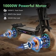 ZonDoo RoadHitter Hyper Electric Scooters Adults 10000W Dual Motors 68MPH 70Miles Long Range All Terrain Escooter with Seat