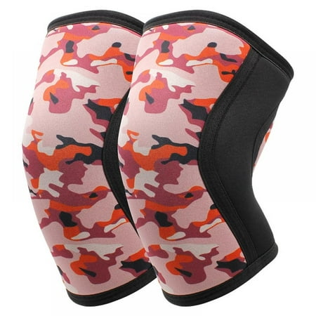 

7mm Diving Material Pressurized Knee Silicone Anti-skid Protection Weightlifting Knee Pads Squat Fitness Strength Training Knee Pads 1pcs