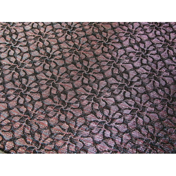 Minerva Metallic Woven Brocade Fabric Pink - per yard