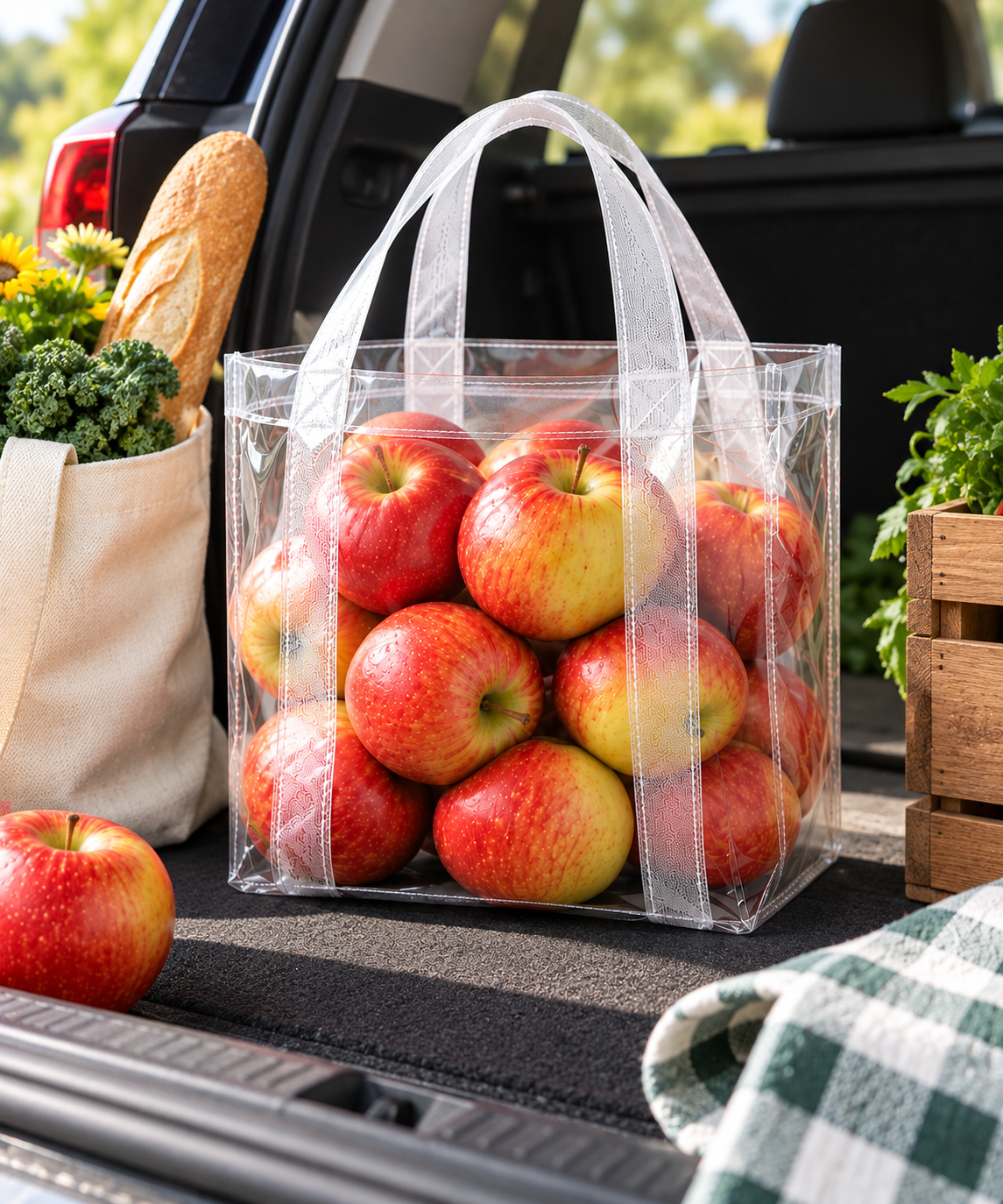 Fresh Red Apples, Tote Bag, Sold by the Pound