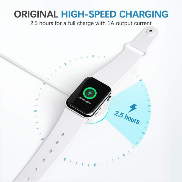 Rongmo Watch Charger Magnetic Charging Cable For Iwatch Portable Wireless Charging Cord Compatible With Apple Watch Series 7 6 5 4 3 2 1
