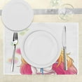 thumbnail image 3 of Ambesonne Anime Place Mats Set of 4, Manga Cartoon Art, Standard Size, Pink Yellow, 3 of 6
