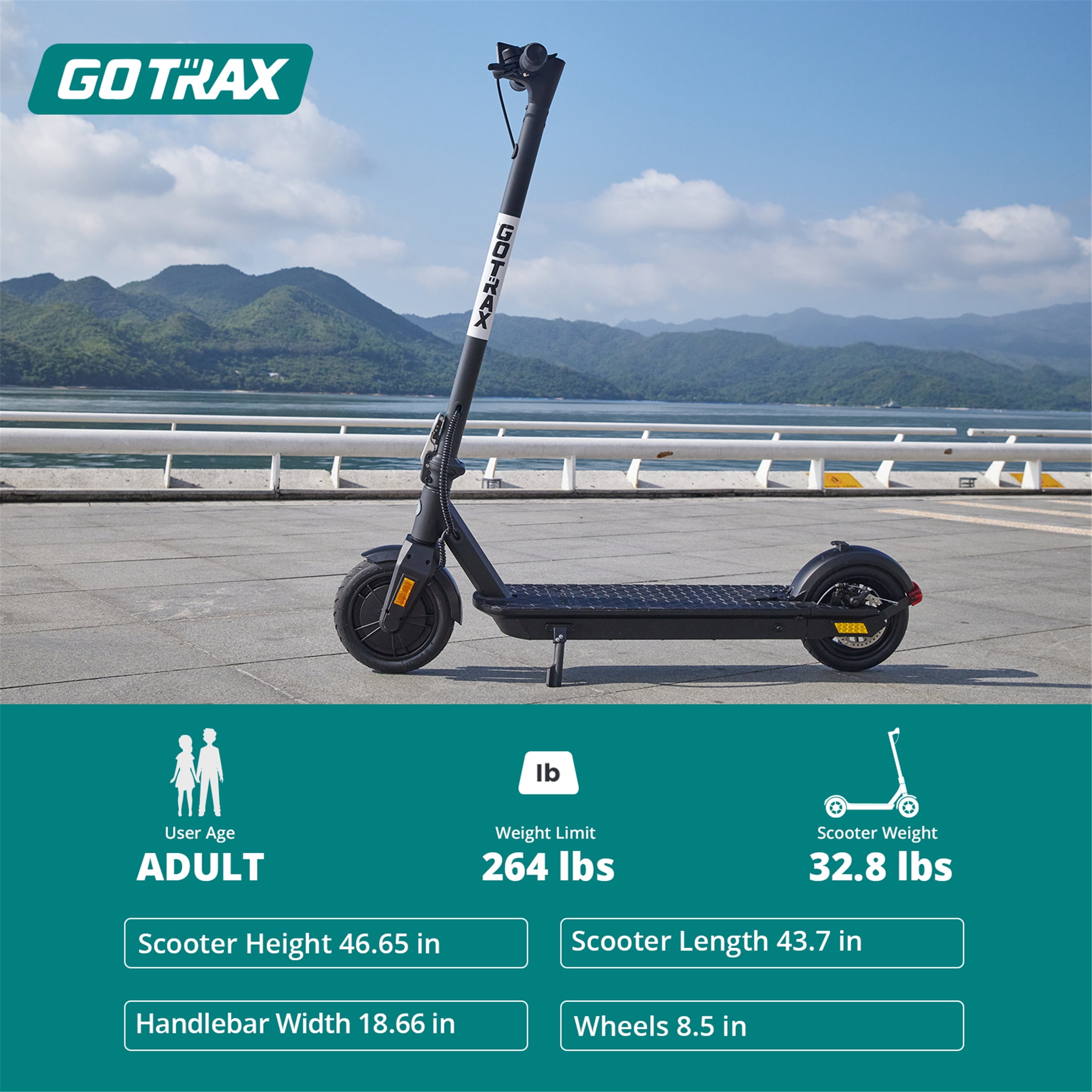 GOTRAX - Brandclub - GOTRAX Fusion Adults Electric Scooter with