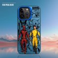thumbnail image 4 of Marvel Deadpool y Wolverine funda de teléfono plateada colorida para Apple iPhone 16 15 pro Max 14 13 pro 12 11 14plus cubierta mate, 4 of 5