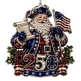 thumbnail image 2 of DLMCUH 250 Anniversary Christmas Ornaments, Metal 250 Anniversary USA Merchandise for Christmas Decorations, Keepsake Hanging Tree Pendant,Stocking Stuffers & Gifts for Family Friends Coworker(A), 2 of 6